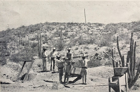 Imagen 1:  Leon Diguet, ca. 1900, Gambusinos en Calmallí